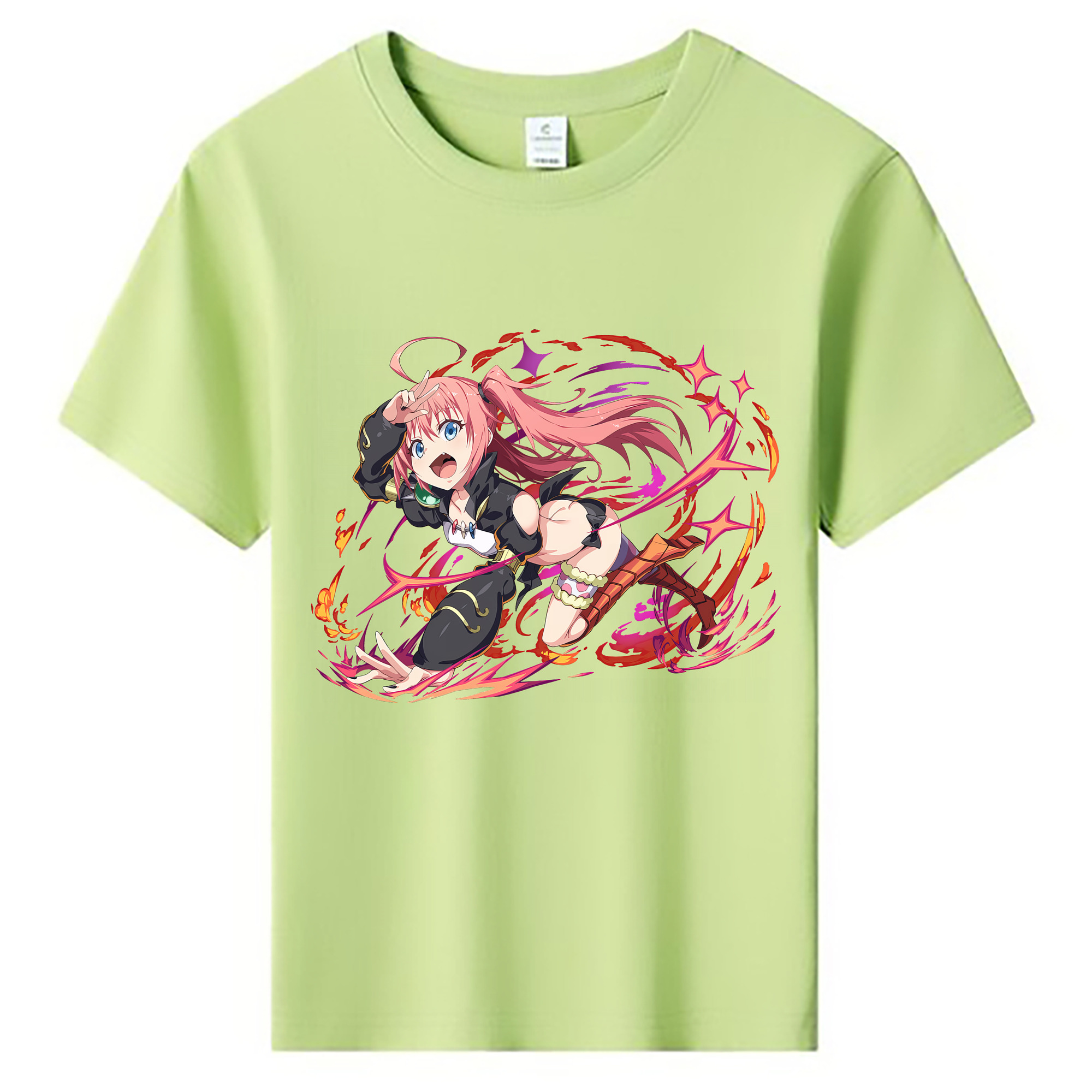 （画像用） 転スラ Regarding Reincarnated to Slime 綿100％キッズTシャツ（フロントプリント）